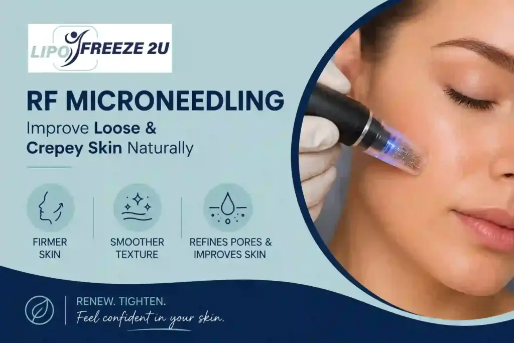 Can RF Microneedling Help Improve Loose and Crepey Skin Andover?